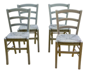 Rustic Chairs, Italy, Set of 4