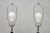 Mid 20th Century Vintage Mid Century Modern Black Glazed Ceramic & Chrome Table Lamps - A Pair For Sale - Image 5 of 12