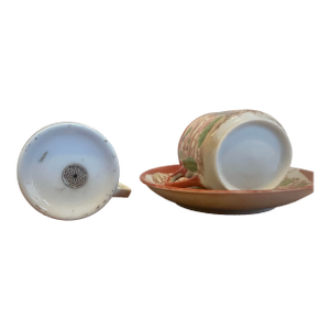 Vintage Asian Teacup Collection — Set of 2 + Saucer