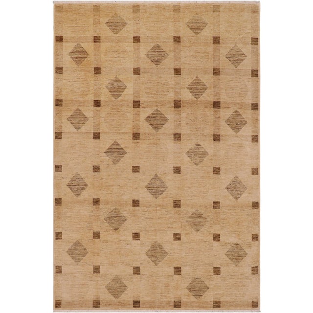 Bohemian Gabbeh Tan/Brown Wool Rug - 8'11'' X 11'6'' For Sale - Image 10 of 10