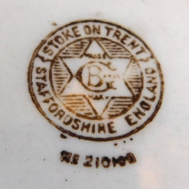 Ceramic 1950s Staffordshire Floral Covered Gravy Boat For Sale - Image 7 of 7