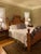Exceptional one-of-a-kind custom king bed, commissioned directly from Vail artisan Dieter Menzel of Menzel Wood & Iron in...