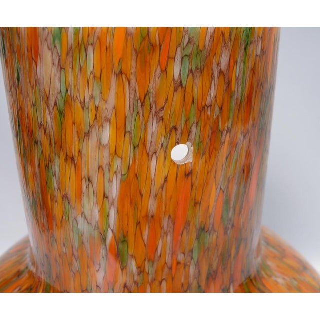 Ceiling Light in Flamed Orange, Green, Black, Beige by Peill & Putzler, 1970s For Sale - Image 12 of 17
