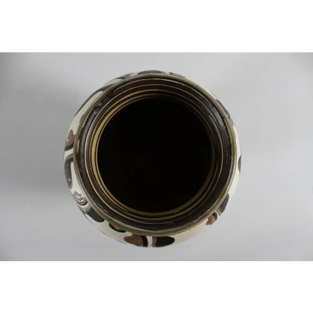 Large Ceramic Vase with Abstract Pattern by Herman A. Kähler, 1920s For Sale - Image 3 of 11
