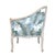 French Provincial Late 20th Century–Early 21st Century Branch-Form Carved Wood Bergère Armchair With Tropical Upholstery For Sale - Image 3 of 7
