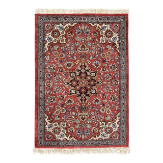 Pasargad DC Fine Hand Knotted Pure Silk Rug For Sale