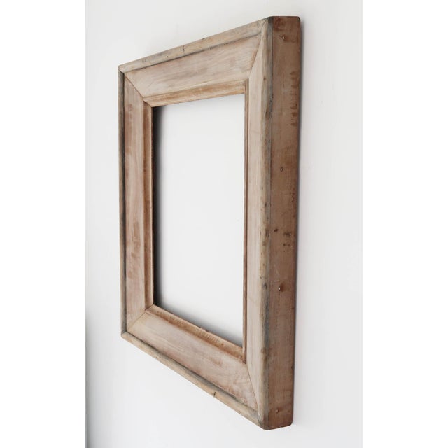 Large Antique Georgian Style Bleached Picture Frame, 1850 For Sale - Image 3 of 6
