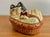 Paper Vintage Papier-Mâché Cat Basket Trinket Box For Sale - Image 7 of 9