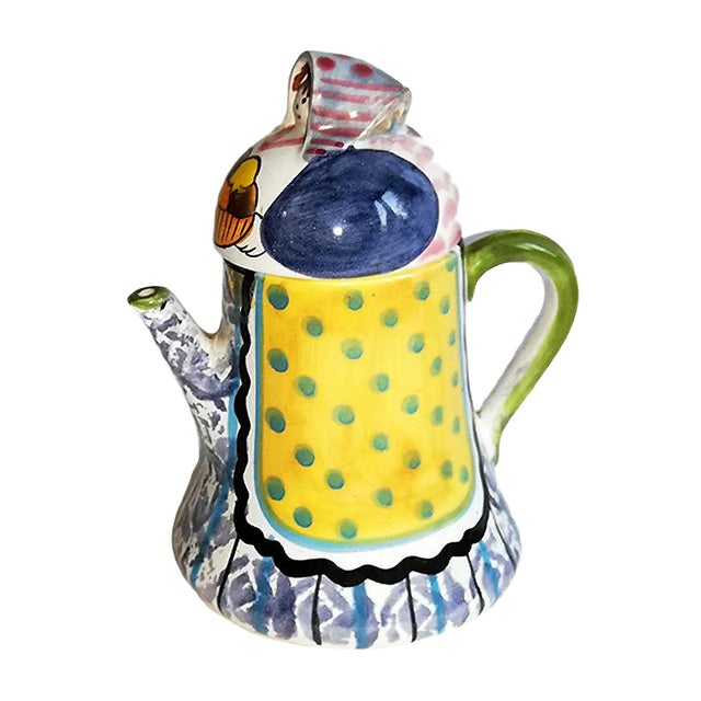 Mid-Century Italian Ceramic Jug by Farin for Italica ARS For Sale