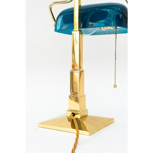 Art Deco Banker Lamp with Glass Shade, Vienna, Austria, 1920s For Sale - Image 17 of 18