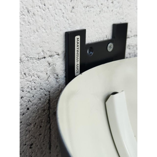 Mod. 1189 Black Appliques by Elio Martinelli for Martinelli Luce, 1970s, Set of 2 For Sale - Image 15 of 16