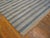 1940s Blue White Stripe Antique Indian Dhurrie Rug 7' 6"x 15' 9" Flatweave Cotton Carpet For Sale - Image 4 of 4