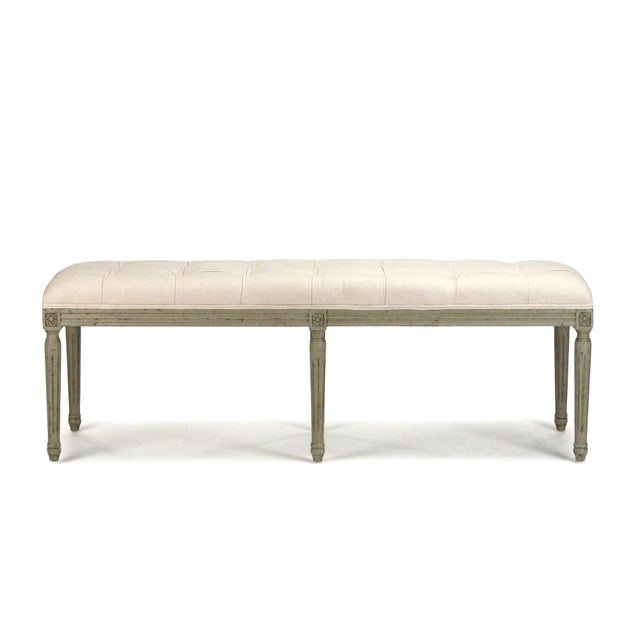 Elevate your space with the timeless elegance of the Louis Bench. Crafted from solid oak and finished in a distressed...