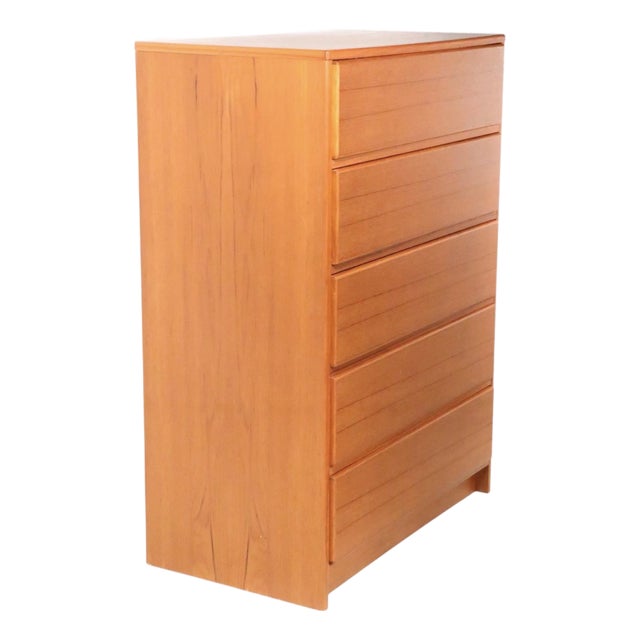 Mid Century Danish Modern Chest of Drawers by Uldum For Sale