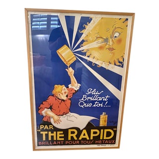 French “The Rapid” Advertising Poster For Sale
