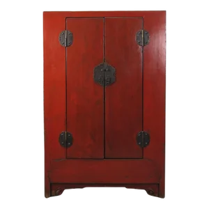 Red Chinese Antique Cabinet