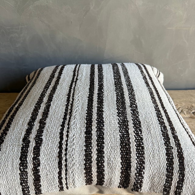Not Yet Made - Made To Order Vintage Rug Pillow Cover With Stripes For Sale - Image 5 of 6
