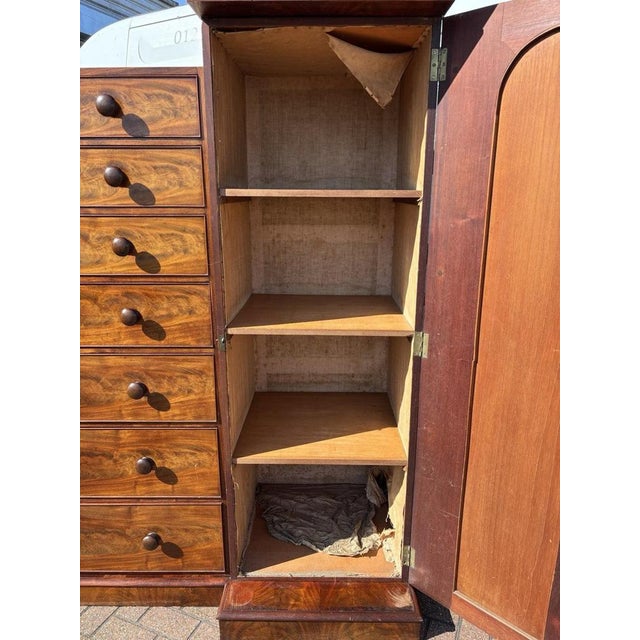 Large William IV Mahogany Chest of Drawers and Cupboards For Sale - Image 10 of 13