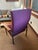 Midcentury Modern Danish Vermund Larsen Lounge Chair With Eggplant Upholstery For Sale - Image 9 of 9