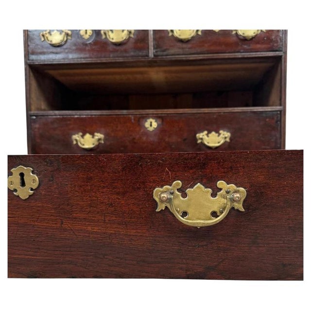 An exceptional late 17th-century English bureau, finely constructed from oak and distinguished by its beautifully fitted...