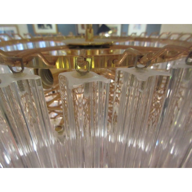 1970s Large Seven-Tiered Venini Chandelier For Sale - Image 5 of 7