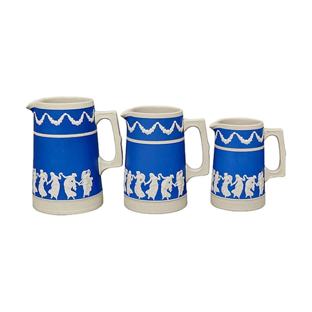 19th Century 19th-c. Copeland Dancing Hour Jugs, Set of 3 For Sale - Image 5 of 5