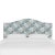 Transitional Kenmore Headboard in Blue Loiret, Twin For Sale - Image 3 of 6
