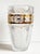 Traditional Vintage Moser Cut Crystal Czech Bohemian Vase With Gilded Floral Band For Sale - Image 3 of 9