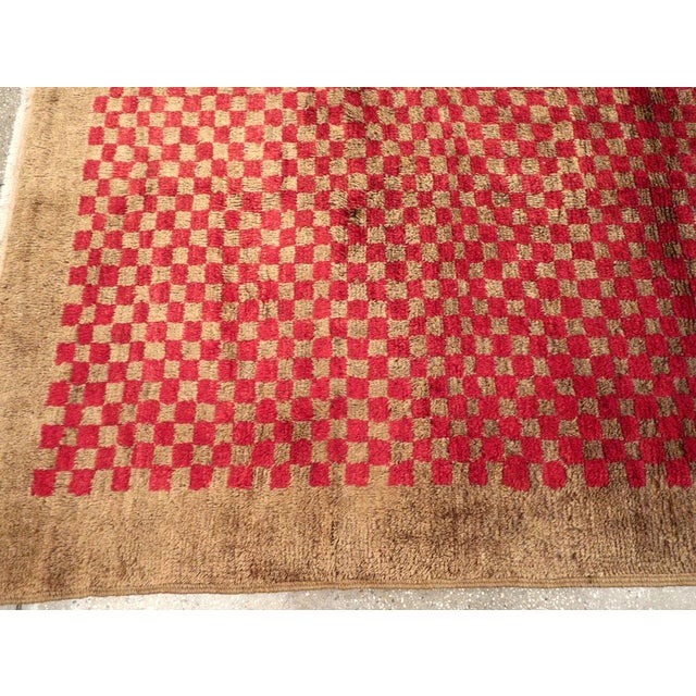 Textile Galerie Shabab Collection Mid-20th Century Turkish Anatolian Art Deco Carpet For Sale - Image 7 of 10