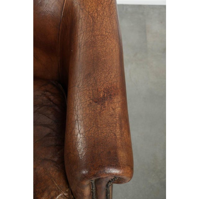 Vintage Sheepskin Club Armchairs, Set of 2 For Sale - Image 9 of 15