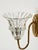 1950s Large Murano Glass and Brass Flower Sconces from Barovier, Italy, 1950s, Set of 2 For Sale - Image 5 of 13