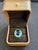 Bochic “Orient” Vintage Diamond, Sapphire & Emerald Ring Set In 18K Gold & Silve For Sale - Image 11 of 12