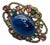 Bochic “Orient” Diamond, Tourmaline & Tanzanite Ring Set In 18K Gold & Silver For Sale