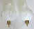 La Murrina Murano White and Clear Glass Leaf Wall Sconces - a Pair For Sale In Palm Springs - Image 6 of 13