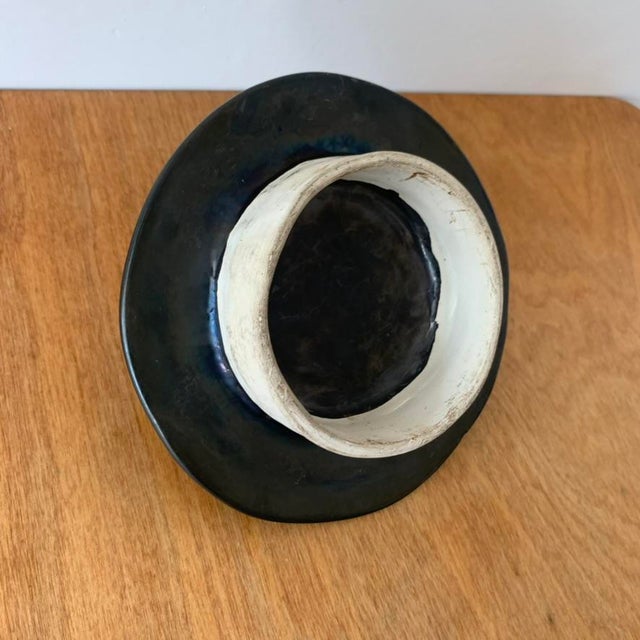 Mid-Century Signed Black Ceramic Box, 1960s For Sale - Image 15 of 18