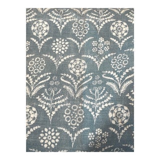 Lisa Fine "Paradeiza" Fabric China Blue 2 Yards For Sale