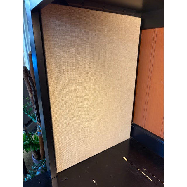 Attributed to Hooker Furniture Computer Credenza Desk/Workstation With Lighted Hutch and Glass Door Display Sections. For Sale - Image 6 of 13
