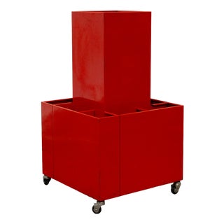 Sheet Metal Drawing Cabinet, 1970s For Sale