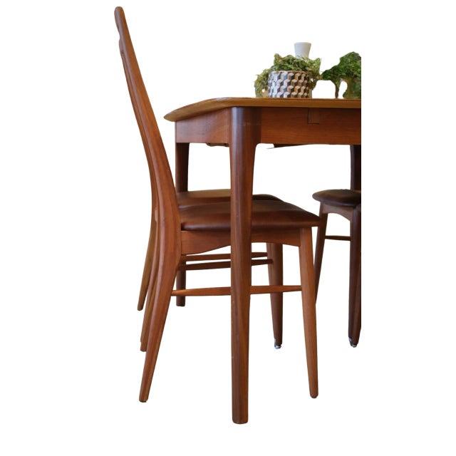 Eva Chair in Solid Teak with Upholstery in Leather by Niels Kofoed For Sale - Image 9 of 12