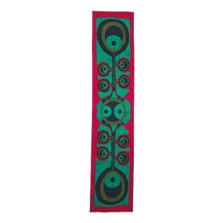 Mid-Century German Pop Art Screen-Printed Wall Hanging by Traute Sänger, 1970s For Sale