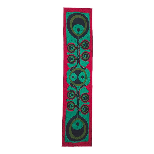 Mid-Century German Pop Art Screen-Printed Wall Hanging by Traute Sänger, 1970s For Sale