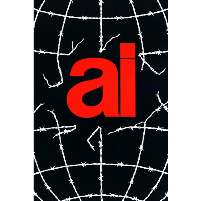 1982 Amnesty International Poster, Boris Mukhametshin For Sale