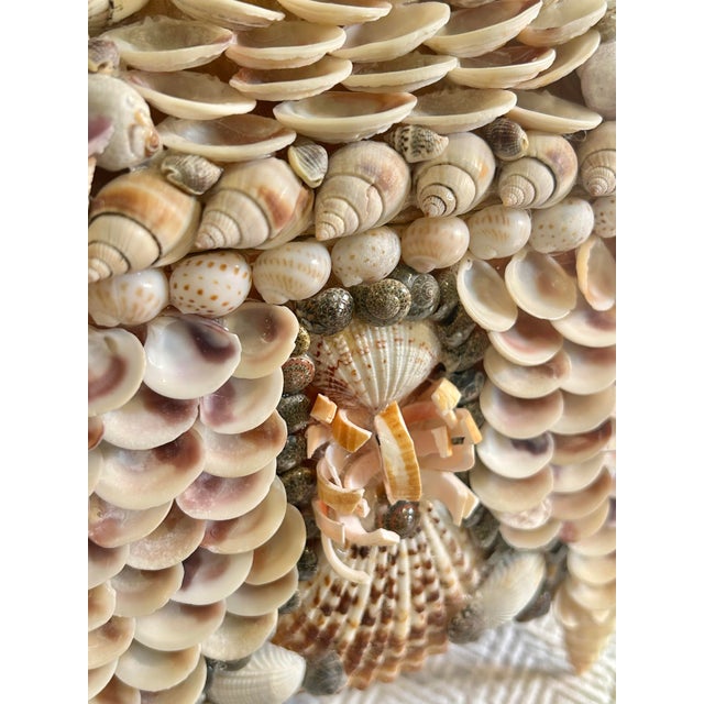 Contemporary Large Shell Encrusted Palm Beach Regency Box Attributed to Currey and Company For Sale - Image 10 of 12