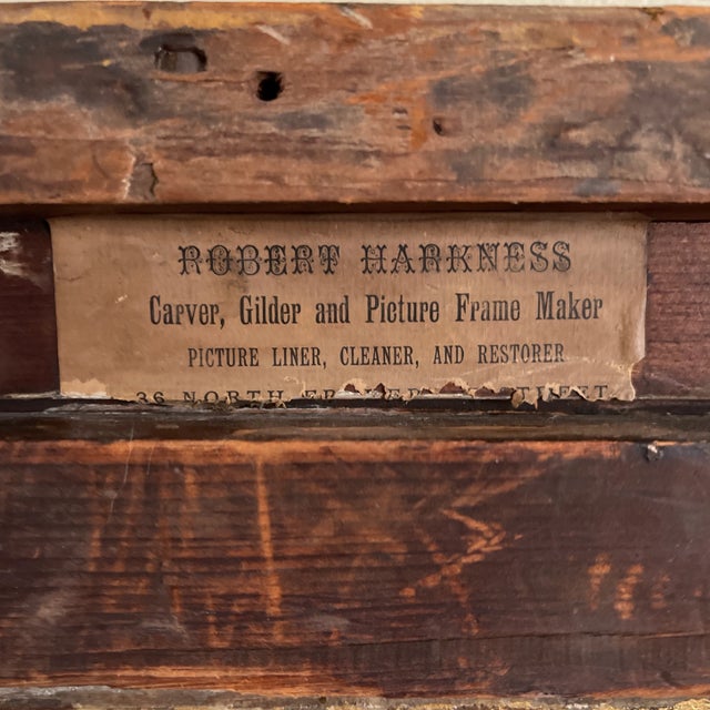 Gold Large Antique Mid 19th Century Gold Gilt Frame For Sale - Image 8 of 11