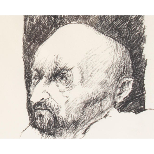 Figurative 1965 Charcoal Portrait Drawing by James L. Bruch For Sale - Image 3 of 6