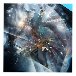 Ovidiu Kloska, Between the Orchid Petal, Mixed on Canvas For Sale