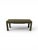 Contemporary 1970s Organic Modern Karl Springer Style Lacquered Green Grasscloth Console Table For Sale - Image 3 of 6