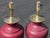 Hollywood Regency 20th Century Hollywood Regency Oxblood Red Table Lamp - a Pair For Sale - Image 3 of 4