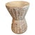 Hand carved bevelled teak side table or stool. Celebrating the cracks and crevices found in reclaimed teak wood. We added...