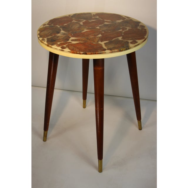 Mid 20th Century Arturo Pani Possibly Mid-Century Fossil Marble Cocktail Table For Sale - Image 5 of 9